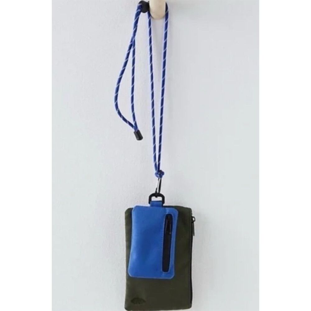 NWT Free People Half Time Double Pouch Athletic Blue Combo $28 SOLD OUT